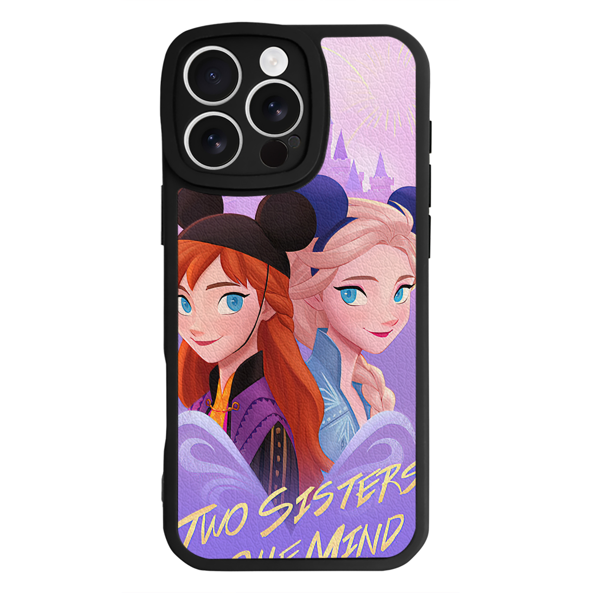 （画像用） アナと雪の女王 アンナ エルサ Frozen Anna Elsa 【iPhone 16シリーズ対応】シリコンスマホケース（レザー調） 材質：シリコン